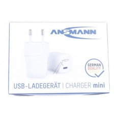 Ansmann 1001-0129 дорожное зарядное устройство - зарядное устройство для дома HC120PD-mini gan mini-charger usb-c 20W