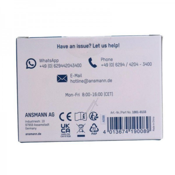Ansmann 10010133 Сетевой USB-адаптер - HC130PD mini 1001-0133 gan mini charge usb-c 30W/3A