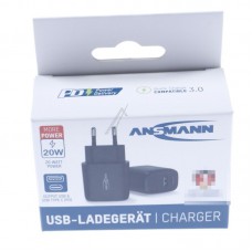 Дорожное зарядное устройство Ansmann 1001-0109 - HC218PD USB-зарядное устройство/блок питания, включая USB c 3A