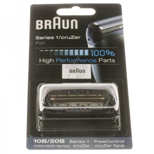 Бритвенная головка Braun 81392188 - бритвенная головка 10B (без лезвия), 10 b (серия 1000) черная