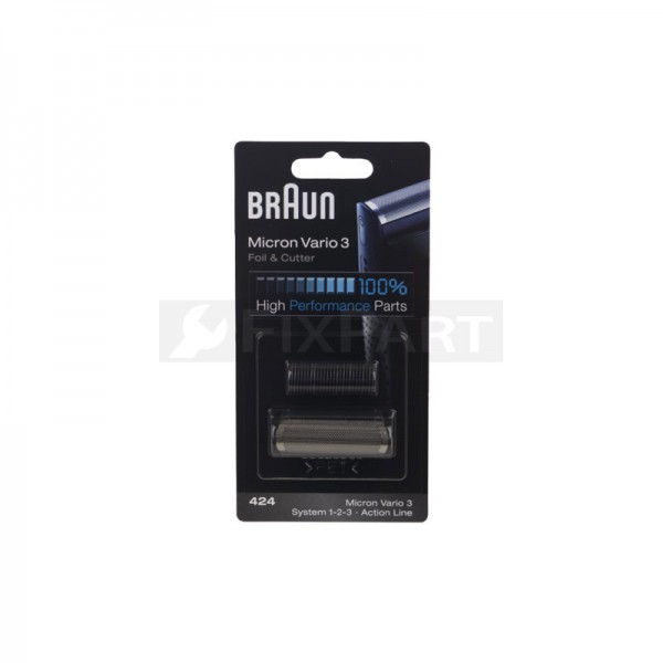 Бритвенная головка Braun 81416568 - комбинированный пакет 424, 424, черный