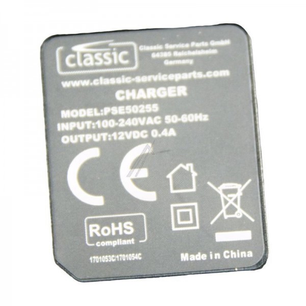 Сетевой адаптер для бритвы Braun - Classic PSE50255EU - подключаемый трансформатор