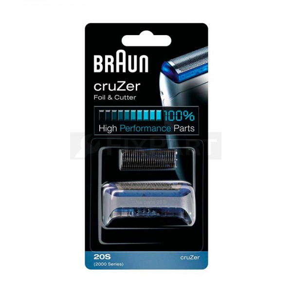 Бритвенная головка Braun 81387934 - комбинированный комплект 20S, 20S (серия 2000), серебристый