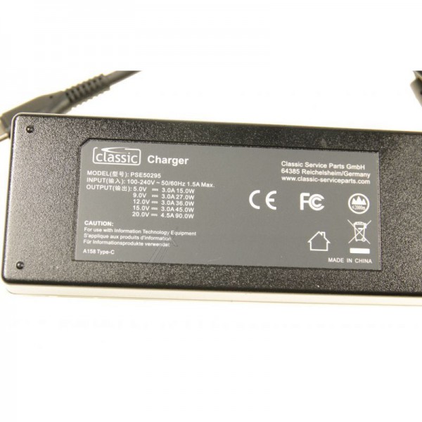 Сетевой адаптер для ноутбука Lenovo — Classic PSE50295 EU — зарядное устройство eu usb-pd 90 Вт + вилка usb-c