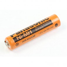 Panasonic HHR-80AAAB1B-1U Промышленный аккумулятор AAA 10MM/44MM - 1,2V-780MAH hhr-80AAAB1B-1U Промышленный элемент типа AAA с U-пайкой