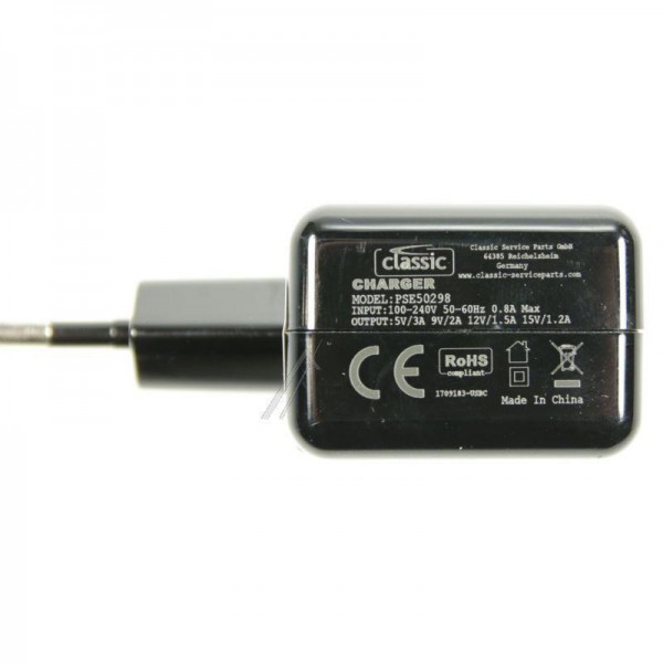 Сетевой USB-адаптер для мобильного телефона Samsung - Classic PSE50298EU - подходит для универсального - usb-c - зарядного устройства, с подачей питания (usb-pd), черный
