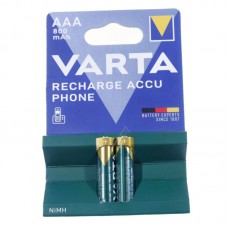Varta 58398101402 Микроэлементная батарея 1,2 В — T398 1,24 В-800 мАч, NiMH аккумуляторная батарея типа ААА, упаковка из 2 шт.